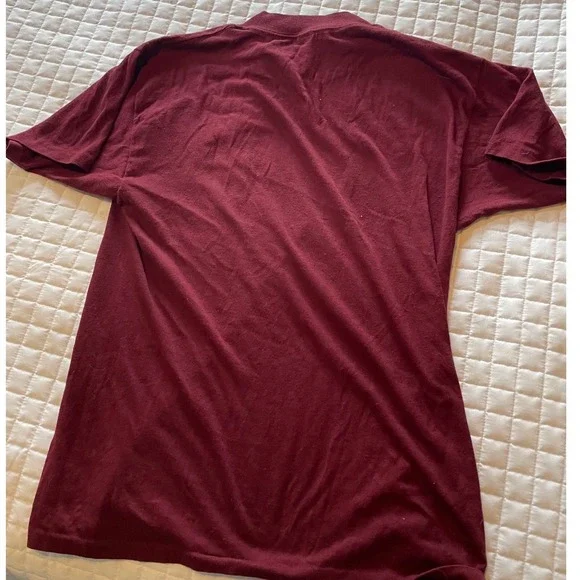 Vintage 1970s Blatz Beer TShirt Medallion Tag Made in USA Burgundy M 38/40 50/50